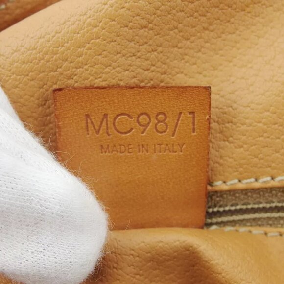 CELINE Boston bag macadam beige PVC ?~ leather Authentic USED - Picture 9 of 9